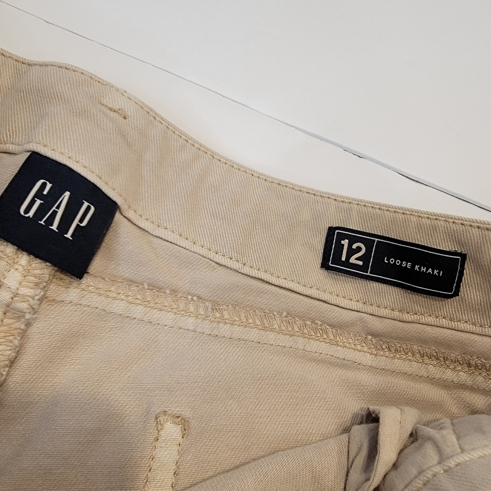 Gap Loose Wide Leg Pant Moonstone Beige Size 12 NWT! - Picture 12 of 16